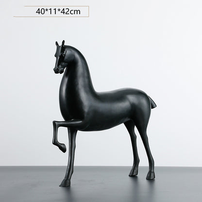New Chinese Zen Horse Decoration Simple Porch Sitting Room Wine Cabinet Sample