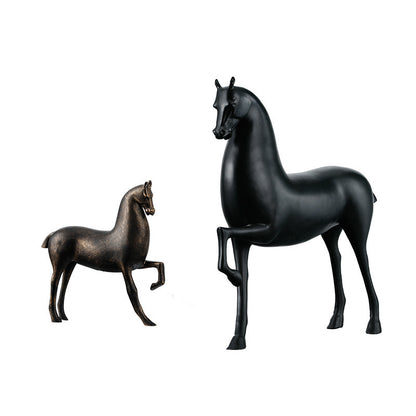 New Chinese Zen Horse Decoration Simple Porch Sitting Room Wine Cabinet Sample