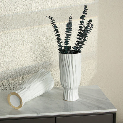 Nordic Home White Ceramic Trunk Vase