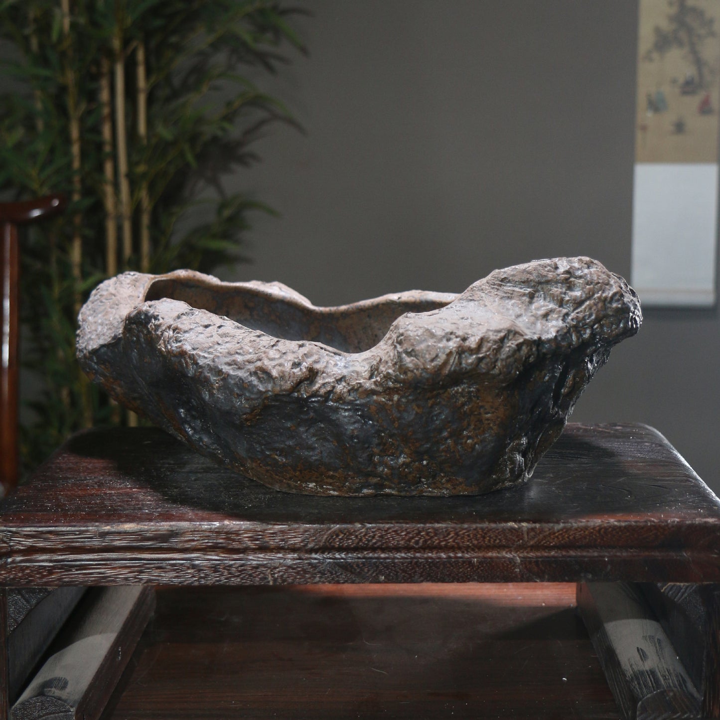 Purple Sand Flower Pot Shape Moon Table Decoration