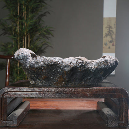 Purple Sand Flower Pot Shape Moon Table Decoration