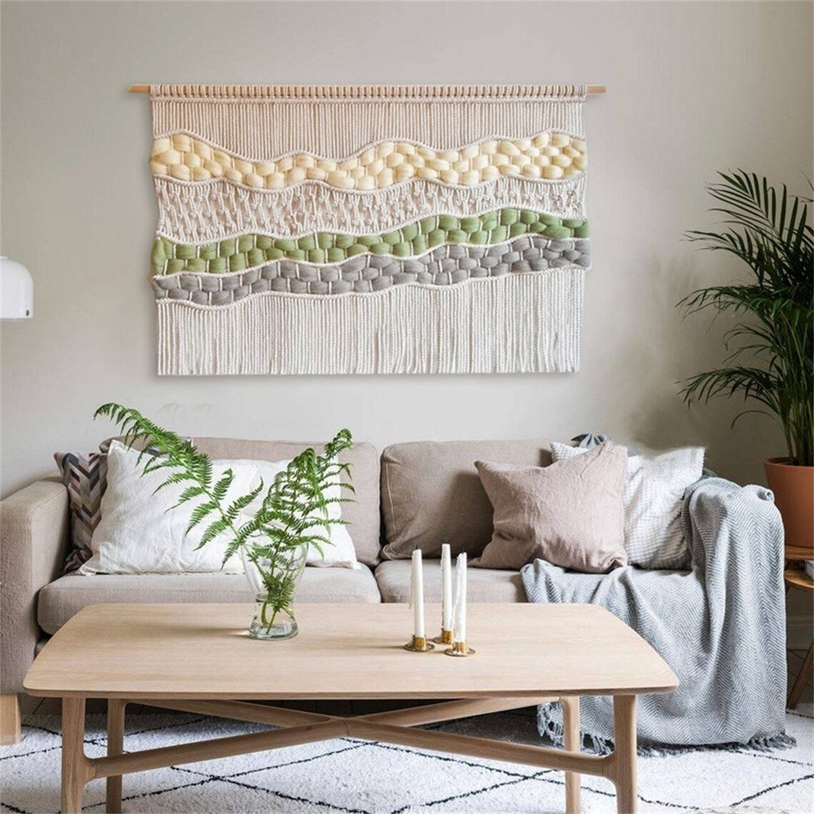 Hand-woven Colorful Tapestry Homestay Hotel Background Wall Decoration