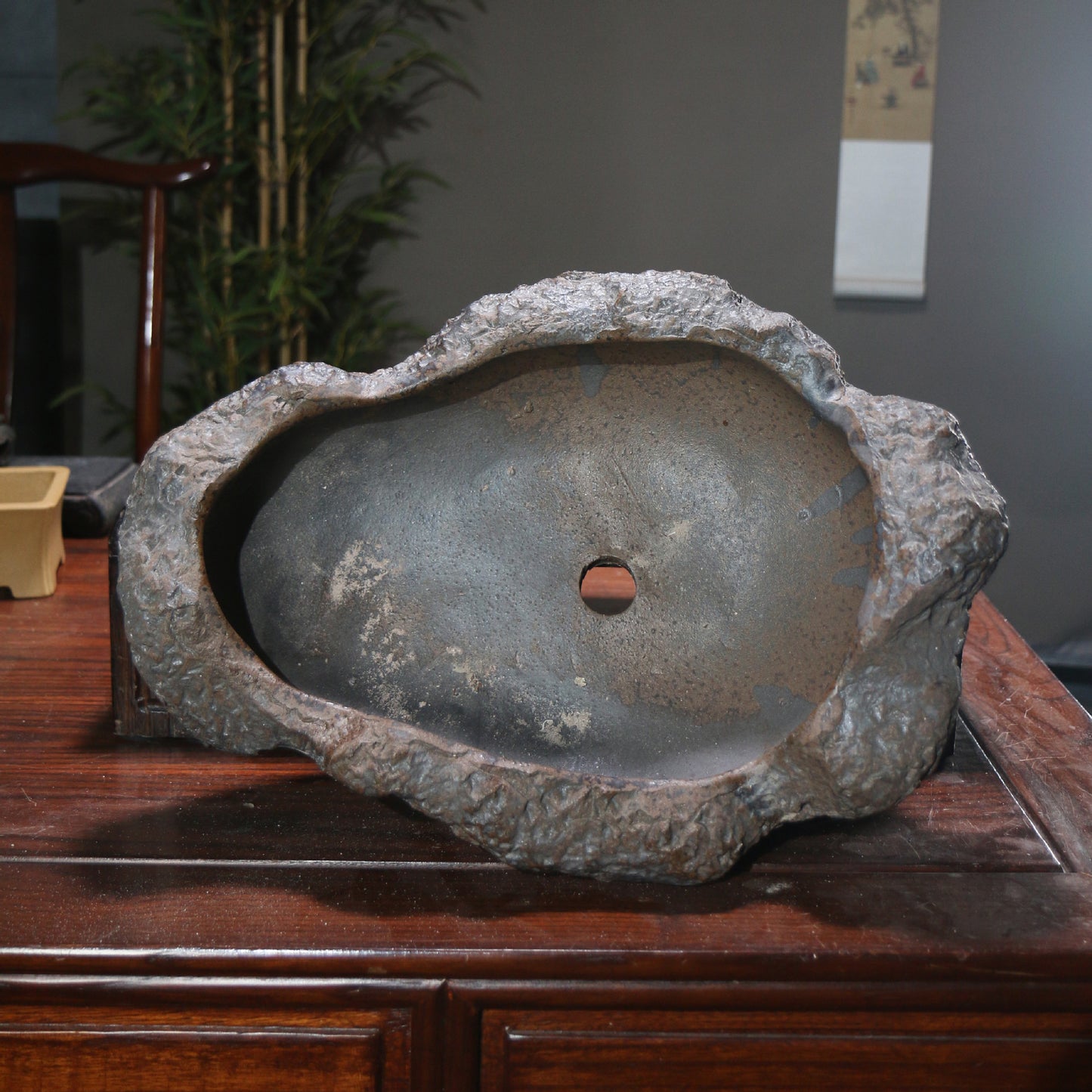 Purple Sand Flower Pot Shape Moon Table Decoration