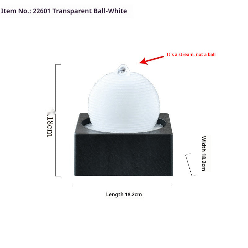 Modern Minimalist Office Lucky Cycle Fountain Decoration