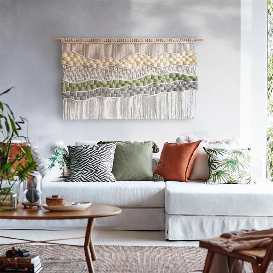 Hand-woven Colorful Tapestry Homestay Hotel Background Wall Decoration