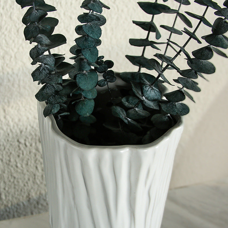 Nordic Home White Ceramic Trunk Vase