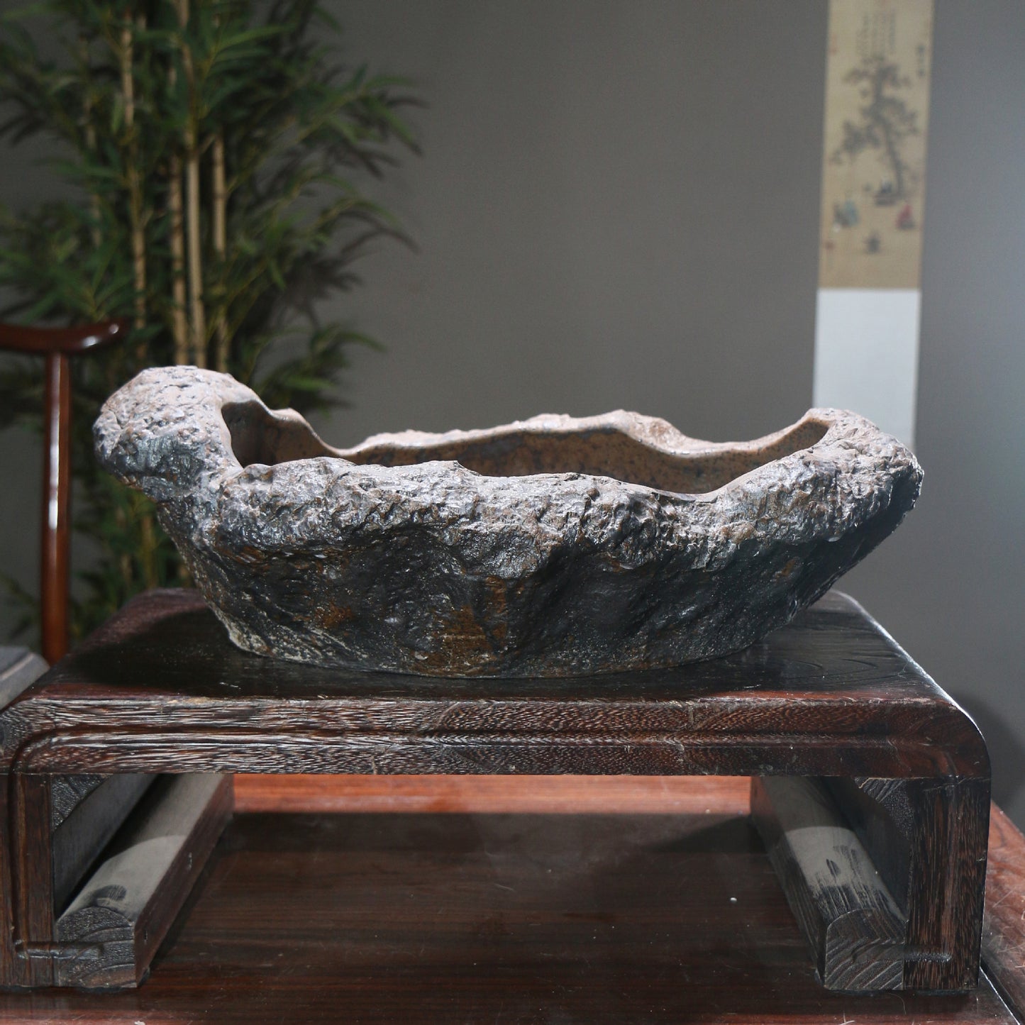 Purple Sand Flower Pot Shape Moon Table Decoration