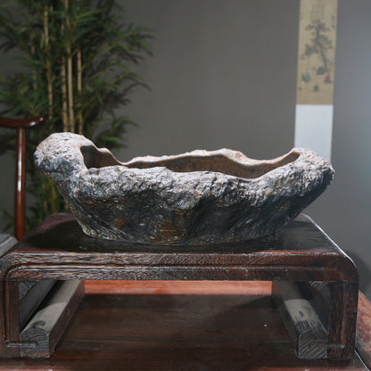 Purple Sand Flower Pot Shape Moon Table Decoration