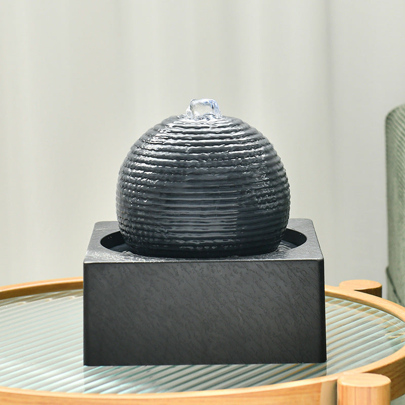 Modern Minimalist Office Lucky Cycle Fountain Decoration